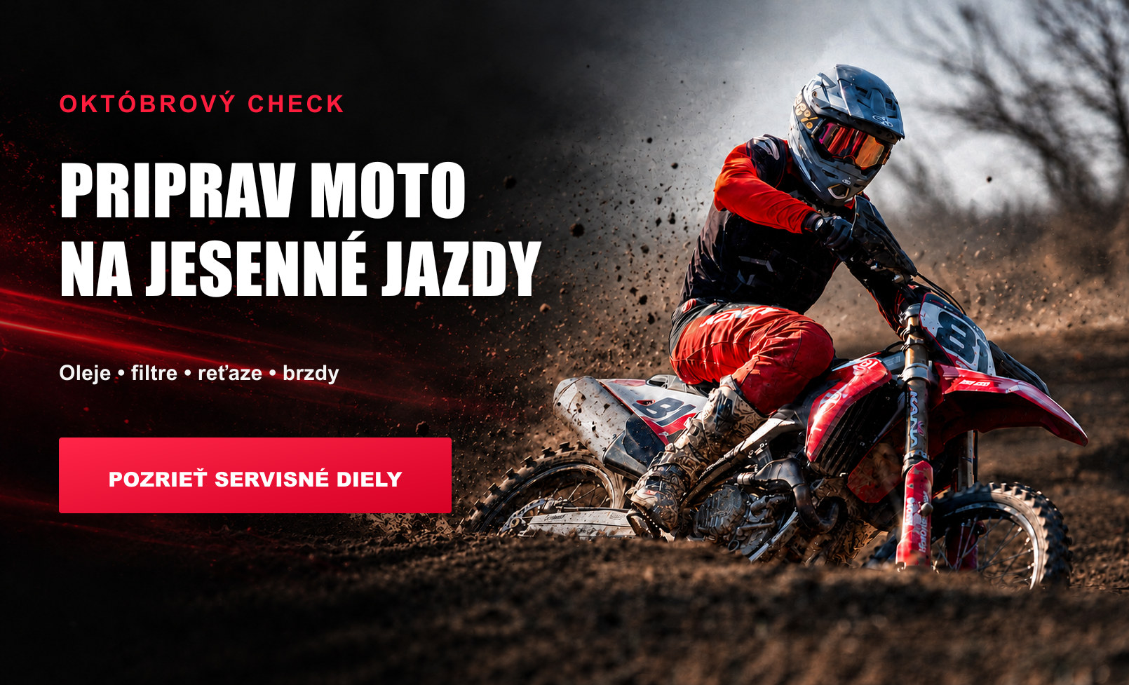 Októbrový servisný check motocykla – diely, filtre, reťaze a brzdy