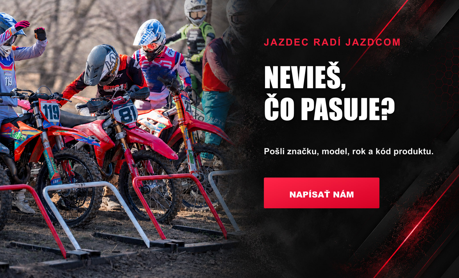 Jazdec radí jazdcom – pomoc s výberom dielov a kompatibility