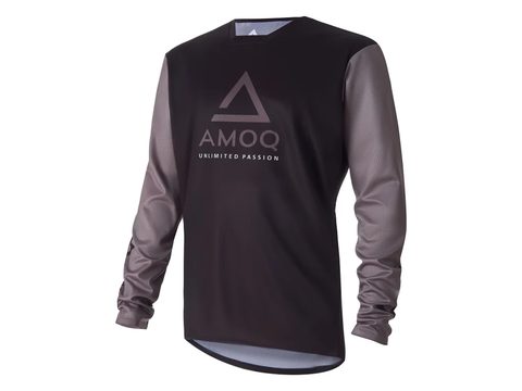 AMOQ Motokrosový dres Ascent Comp čierna/sivá – S