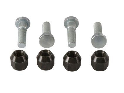 ALL BALLS Čapy a matice predného / zadného kolesa M10 × 1,25 Kawasaki KVF650 i Brute Force 06-13, KVF750 Brute Force 05-07