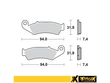 PROX Brzdové doštičky Honda CR125/250/500 '87-94 predné