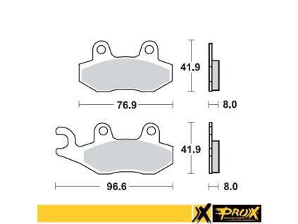 PROX Brzdové doštičky / Yamaha YZ 125/250 '90-97 predné