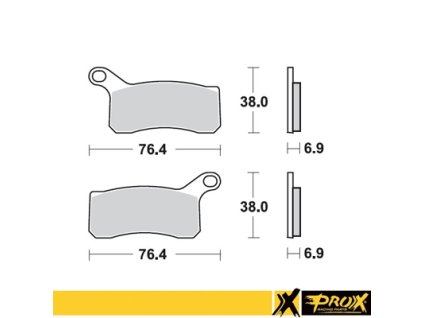 PROX Brzdové doštičky KTM 450/505/525 SX/XC ATV '08-12 predné