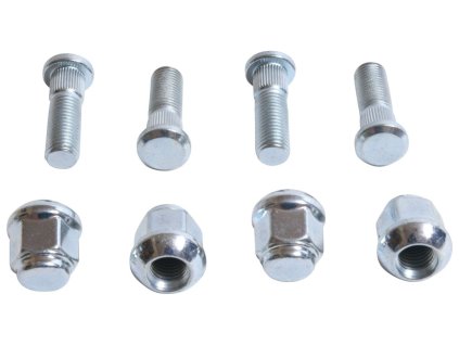 ALL BALLS Čapy a matice predného/zadného kolesa M12 × 1,5 Honda Big Red MUV 700 '09–13, Pioneer 500/700/1000 '15–21, Talon 1000R '19–21