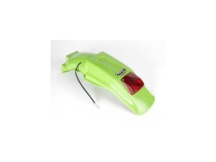 UFO Zadný blatník Kawasaki KDX 200 '90-'94 so svetlom, zelený