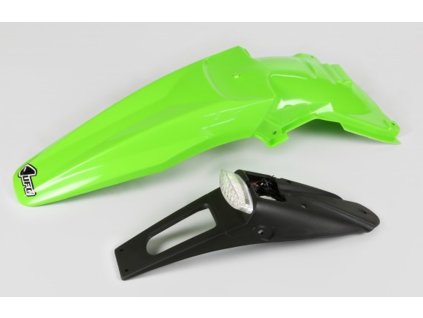 UFO Zadný blatník Kawasaki KLX 450R '07-'25 so svetlom zelený