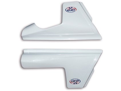 UFO Bočné tabuľky KTM 125/250/350/390/420/495 '81-'82 biele