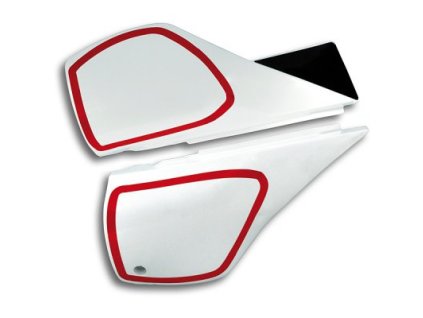 UFO Bočné plasty pod sedlo Yamaha TT 600 '84-'92 – biele