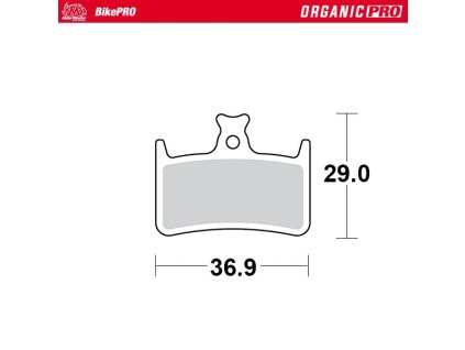 MOTO-MASTER Bike Pro brzdové doštičky bicyklové organické Pro pre Hope E4, M4, RX4