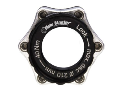 MOTO-MASTER Bike adaptér Centerlock na 6 skrutiek – os 20 mm čierno-strieborný