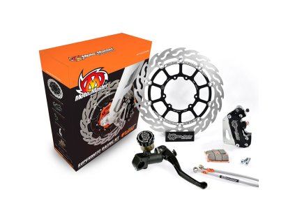MOTO-MASTER Kompletná brzdová sada Supermoto 320 mm pre Motocykle so svetlom KTM / Husqvarna / GasGas / Husaberg