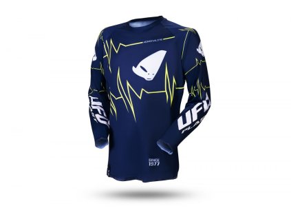 UFO Dres Slim Adrenaline CROSS modrý/žltý fluo