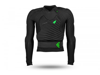 UFO Chránič hrudníka Ultralight 2.0 Bodyguard – čierny/zelený fluo