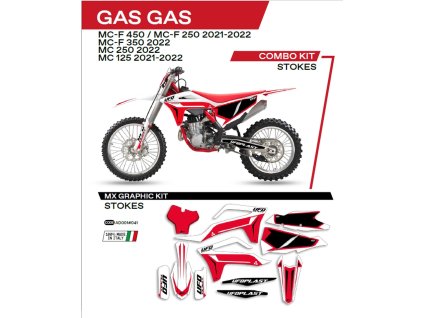 UFO Sada polepov Gas Gas MC 125 '21-'22; MC 250 '22; Mcf 250/350/450 '21-'22 Stokes biela