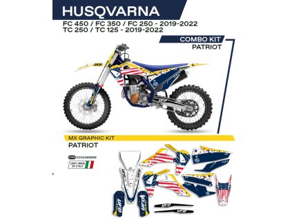 UFO Sada polepov Husqvarna TC 125/250 '19-'22; FC 250/350/450 '19-'22 Patriot OEM