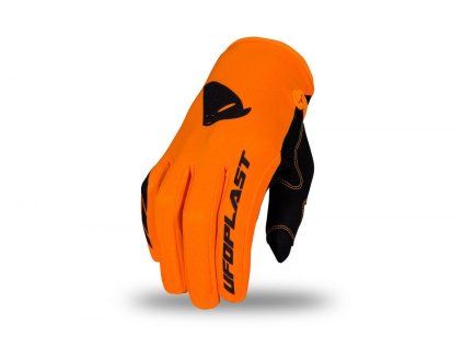 UFO Rukavice Skill Junior CROSS / MTB / E-Bike oranžové fluo
