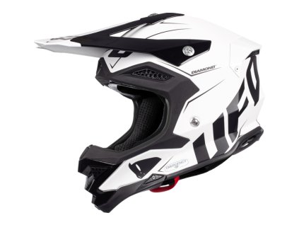 UFO Prilba Diamond CROSS Carbon Fiberglass čierna/biela
