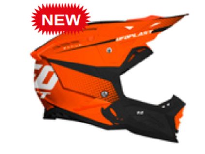 UFO Prilba Echus CROSS oranžová fluo/čierna