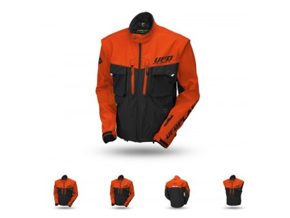 UFO Bunda Taiga Enduro oranžová/čierna