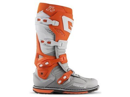 GAERNE Čižmy CROSS/Enduro model SG-22 oranžové/biele