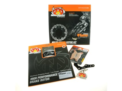MOTO-MASTER Brzdová sada KTM SX 85 (21–), Husqvarna TC 85 (21–), GasGas MC 85 (21–) – plávajúci brzdový kotúč 260 mm, adaptér, brzdové doštičky