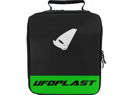 UFO Taška na okuliare – priestor na 4 okuliare a strhávačky, čierna/zelená