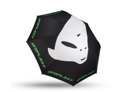 UFO Dáždnik/slnečník UFO čierny s Bielym logom