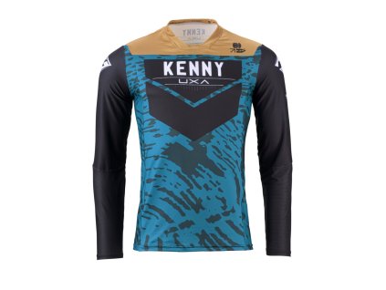 KENNY Dres CROSS/Enduro model Performance Stone modrý/sivý/čierny
