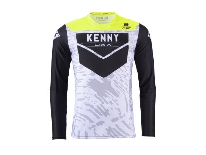 KENNY Dres CROSS/Enduro model Performance Stone White sivý/čierny/žltý