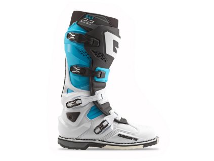 GAERNE Čižmy CROSS/Enduro model SG-22 Limited Edition biele/čierne/modré