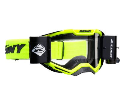 KENNY Okuliare Roll-Off model Ventury žlté fluo/čierne číre sklo