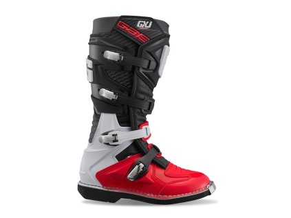 GAERNE Detské čižmy CROSS/Enduro model Gx-J čierne/biele/červené