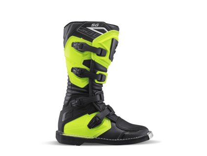 GAERNE Detské čižmy CROSS/Enduro model Sg-J čierne/žlté fluo