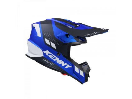KENNY Prilba CROSS/Enduro model Track Graphic Candy Blue matná čierna/modrá/biela