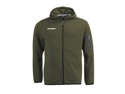 KENNY Mikina s kapucňou model Core Kaki zelená