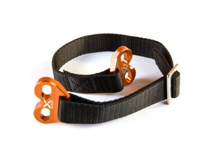 X-GRIP Ťahací popruh motocykla + skrutky KTM / GasGas/ Husqvarna / Beta oranžový