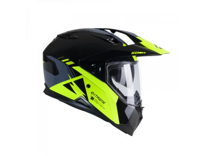 KENNY Prilba Dual Adventure model Extreme Graphic Neon Yellow čierna/sivá/žltá