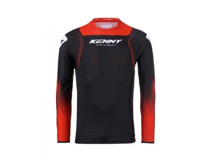 KENNY Dres CROSS/Enduro model Titanium čierny/červený