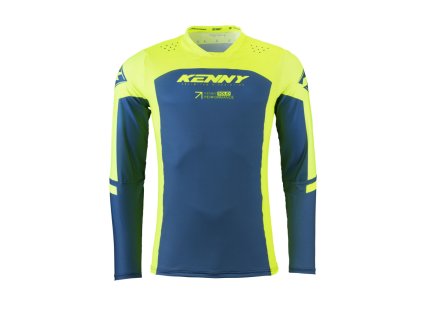 KENNY Dres CROSS/Enduro model Performance Solid modrý/žltý fluo