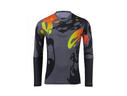 KENNY Dres CROSS/Enduro model Performance Steel sivý/čierny/žltý/červený