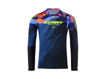 KENNY Dres CROSS/Enduro model Performance Brush modrý/žltý/červený