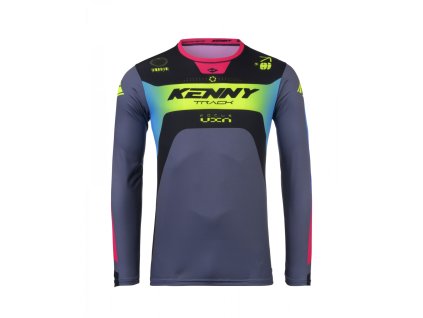 KENNY Dres CROSS/Enduro model Track Focus Neon čierny/sivý/žltý/ružový