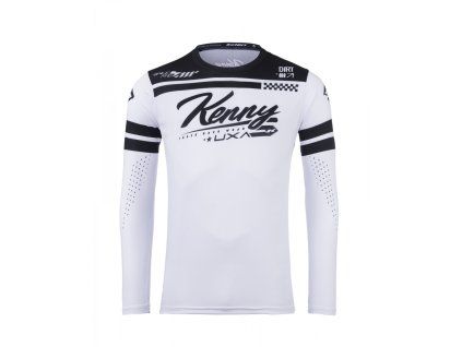 KENNY Dres CROSS/Enduro model Track Dirt biely/čierny