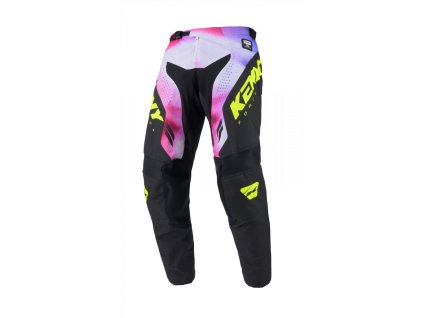 KENNY Nohavice CROSS/Enduro model Force Fog Neon Yellow čierne/žlté/ružové