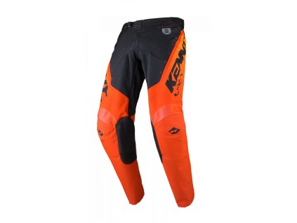KENNY Nohavice CROSS/Enduro model Track Focus detské Neon Grey/Orange čierne/oranžové