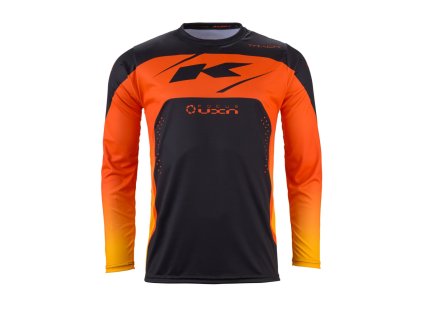 KENNY Dres CROSS/Enduro model Track detský Neon Grey/Orange čierny/sivý/oranžový