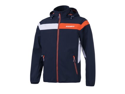 KENNY Bunda nepremokavá Softshell model Racing modrá/biela/oranžová