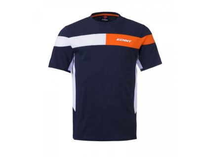 KENNY Tričko Racing – modré/oranžové/biele