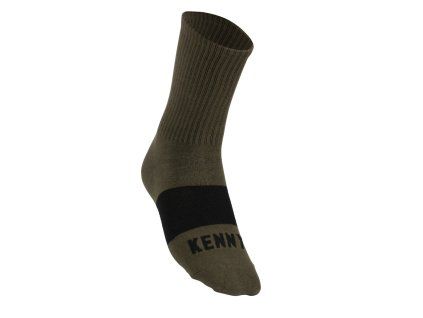 KENNY Ponožky Kaki zelené/čierne