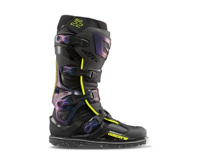 GAERNE Čižmy CROSS/Enduro model SG-22 Chameleon čierne/žlté/kameleon